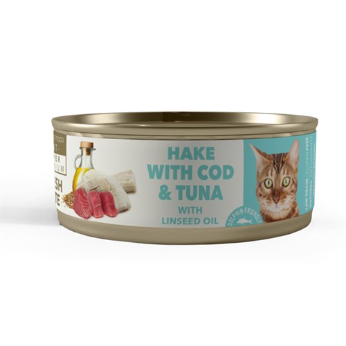 Amity Süper Premium Sterilised Hake Cod Tuna Balıklı Kısırlaştırılmış Konserve Kedi Maması