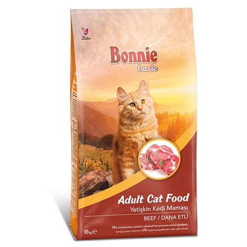 Bonnie Basic Biftekli Yetişkin Kedi Maması