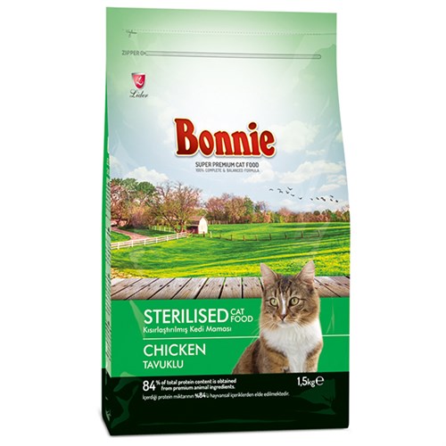 Bonnie Sterilized Tavuklu Kısırlaştırılmış Kedi Maması