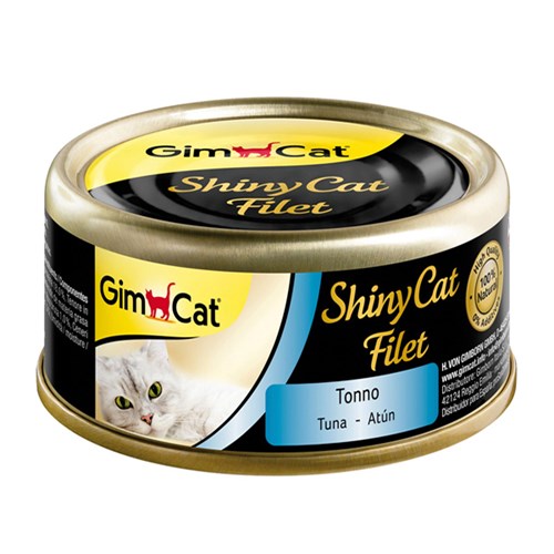 Gimcat Shinycat Kıyılmış Fileto Tuna Balıklı Yetişkin Konserve Kedi Maması