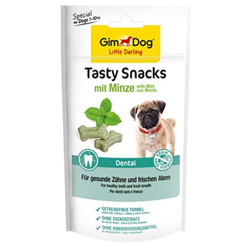 GimDog Tasty Snack Mint Dental Naneli Köpek Ödül Maması Tablet