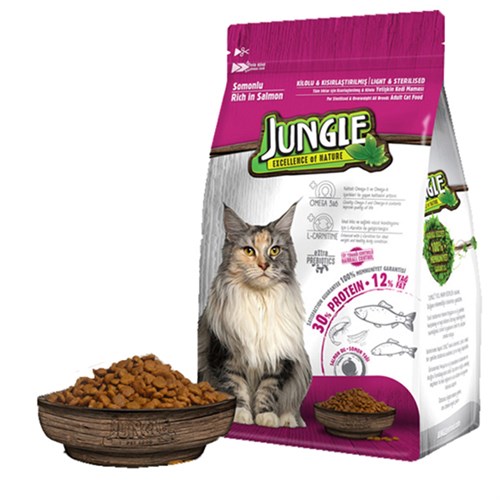 Jungle Somonlu Yetişkin Kısırlaştırılmış Kedi Maması