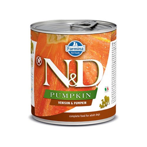 N&D Pumpkin Balkabaklı ve Geyik Etli Konserve Köpek Maması
