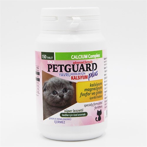 Petguard Plus Kalsiyum Fosfor ve Çinkolu Yavru Kedi Vitamini