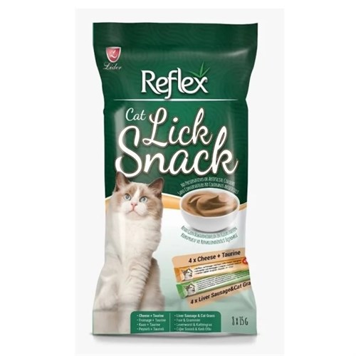 Reflex Lick Snack Peynir Ciğerli Sıvı Kedi Ödül Maması