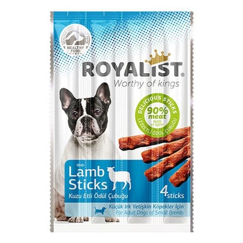 Royalist Küçük Irk Kuzu Etli Sticks Yetişkin Köpek Ödül Maması