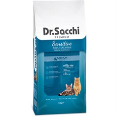 Dr.Sacchi Premium Sensitive Salmon Yetişkin Kedi Mamasi