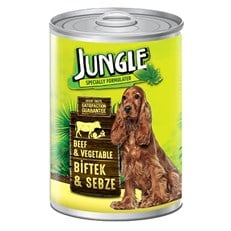 Jungle Biftek Ve Sebzeli Yetişkin Köpek Konservesi