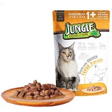 Jungle Tavuklu Pouch Yetişkin Kısırlaştırılmış Konserve Kedi Maması