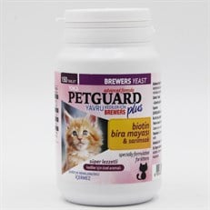 Petguard Yavru Kediler için Biotin ve Sarımsaklı Bira Mayası Tablet