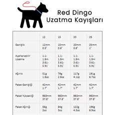 Red Dingo Cosmos Desenli Köpek Uzatma Tasması