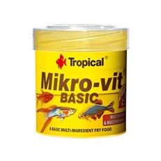 Tropical Mikro-Vit Basic Yavru Balıklar için Temel Yem Balık Yemi