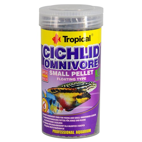 Tropical Cichlid Omnivore Pellet Karışık Beslenen Cichlid Balıkları için Pellet Balık Yemi