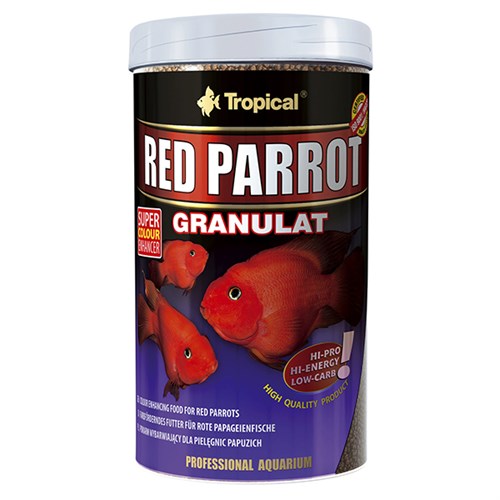 Tropical Red Parrot Granulat Kırmızı Papağan Balıkları için Granül Balık Yemi