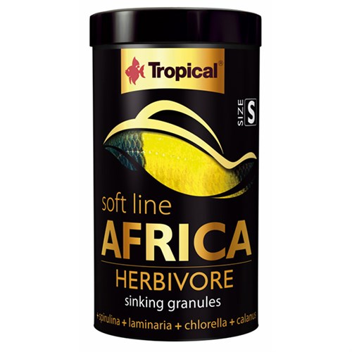 Tropical Softline Africa Herbivore Granules Afrika Balıkları için Dibe Batan Yumuşak Taneli Granül Balık Yemi